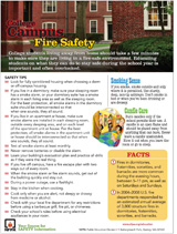 Campus fire Safety Flyer