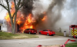garage fire in Cottleville Fire Protection District